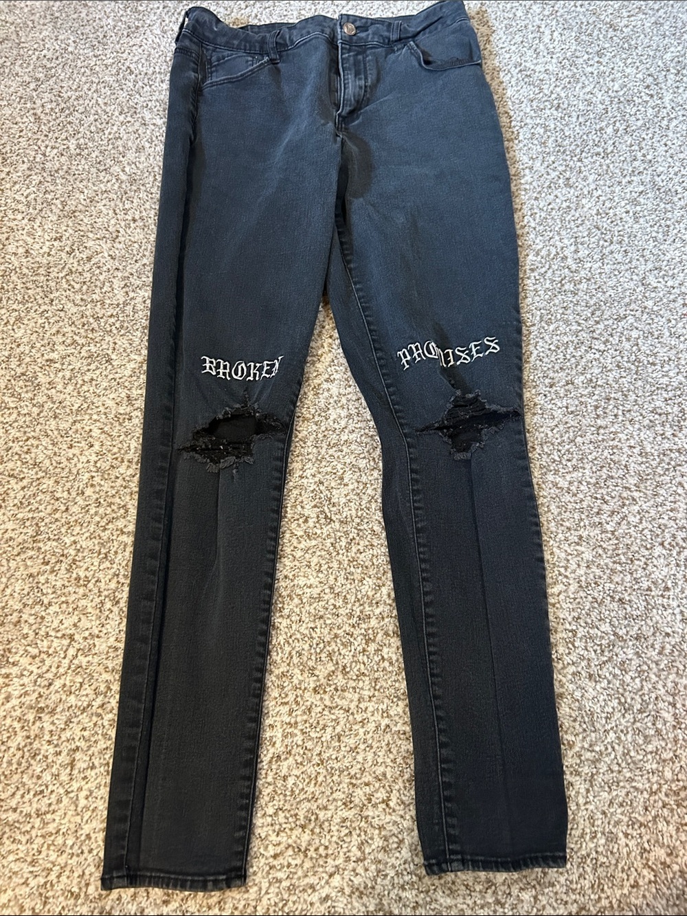 Broken Promises Skinny Distressed Jeans